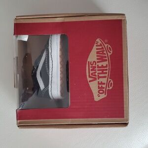 Vans Kids Black and White Sneakers